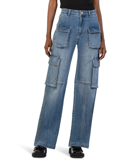 Imbracaminte Femei KUT from the Kloth Jean High-Rise Fab Ab Wide Leg -Patch Pockets W Flaps In Planned Planned
