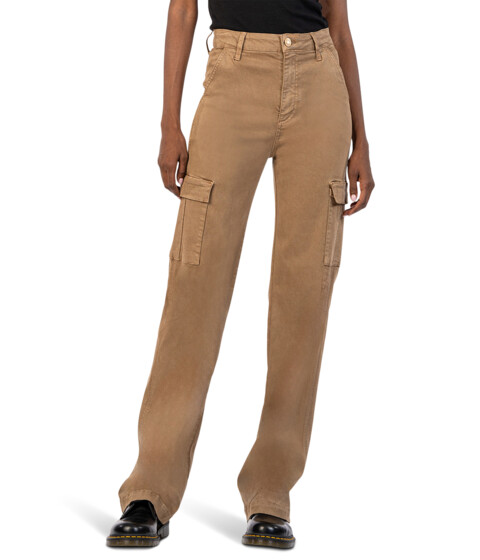 Imbracaminte Femei KUT from the Kloth Miller High-Rise-Wide Leg Pant W Cargo Pockets In Camel Camel