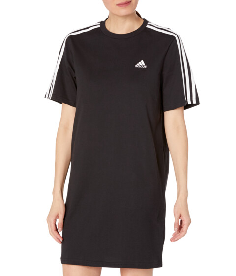 Imbracaminte Femei adidas Essentials 3-Stripes Single Jersey Boyfriend T-Shirt Dress Black