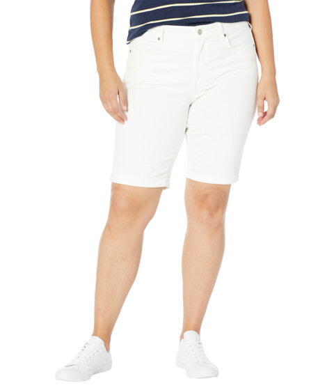 Imbracaminte Femei NYDJ Plus Size Briella Shorts Roll Cuff 11quot in Optic White Optic White