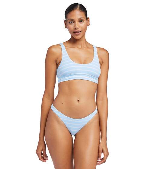 Imbracaminte Femei Vitamin A Swimwear California High-Leg Sky Ecorib Stripe