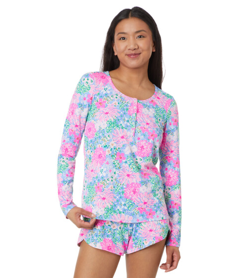 Imbracaminte Femei Lilly Pulitzer PJ Knit LS Henley Top Multi Soiree All Day
