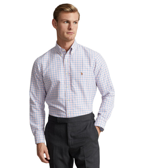 Imbracaminte Barbati Polo Ralph Lauren Classic Fit Tattersall Performance Shirt WhitePink