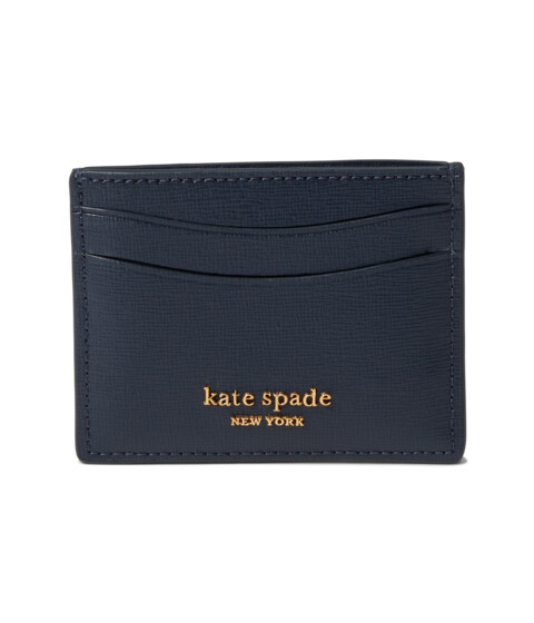 Genti Femei Kate Spade New York Shaggy Embossed Saffiano Leather Card Holder Blazer Blue Multi