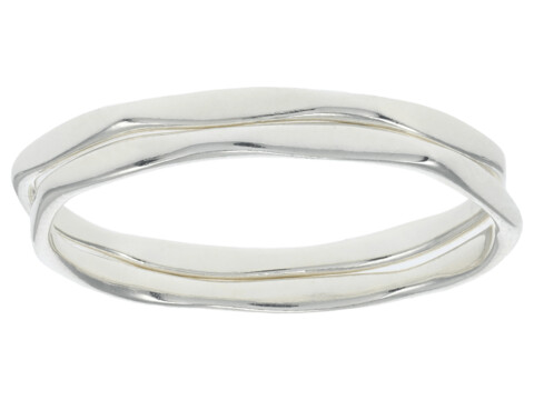 Bijuterii Femei Madewell Delicate Collection Demi-Fine Skinny Ring Set Sterling Silver