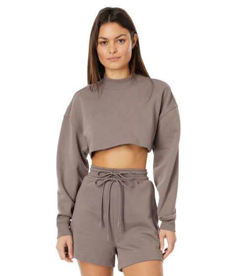 Imbracaminte Femei adidas TrueCasuals Cropped Sportswear Sweatshirt IT8278 Tech Earth