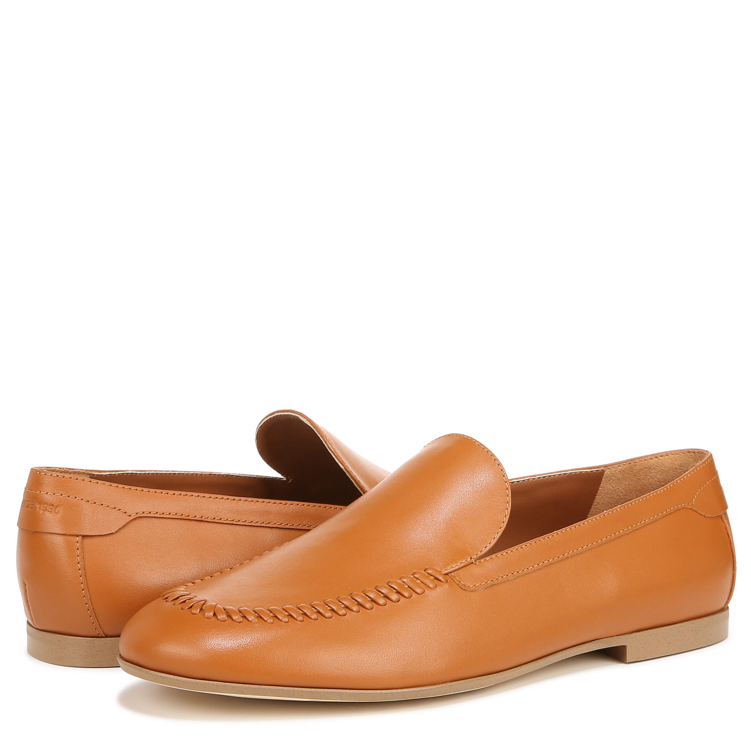 Incaltaminte Femei Franco Sarto Flexa Gala Slip-On Flat Loafers Tan Brown Leather