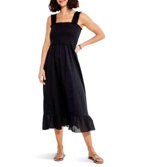 Imbracaminte Femei NICZOE Cotton Lawn Smocked Dress Black Onyx
