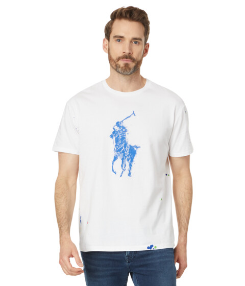 Imbracaminte Barbati Polo Ralph Lauren Classic Fit Big Pony Jersey T-Shirt White 1