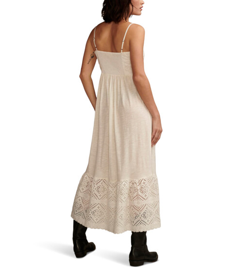 Imbracaminte Femei Lucky Brand Cutwork Maxi Dress Whisper White