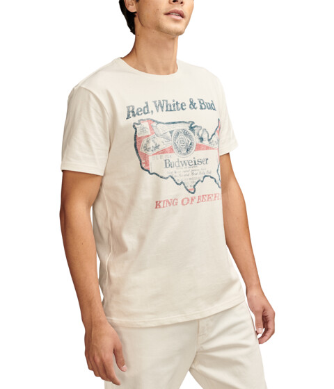 Imbracaminte Barbati Lucky Brand Budweiser America Whisper White