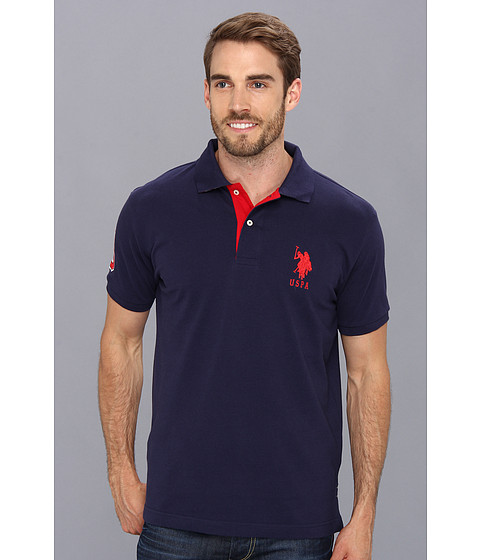Incaltaminte Femei US POLO ASSN Slim Fit Big Horse Polo with Stripe Collar Classic Navy