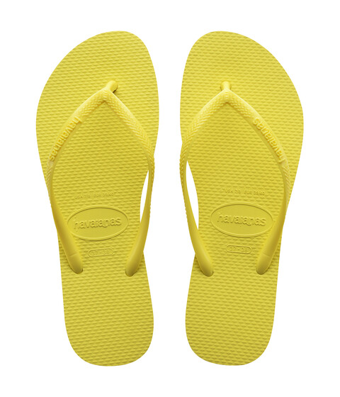 Incaltaminte Fete Havaianas Slim Flip Flop Sandal (ToddlerLittle KidBig Kid) Pixel Yellow