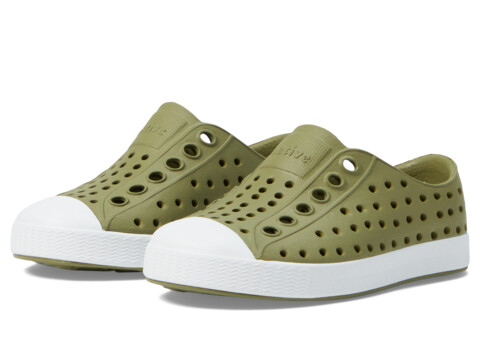 Incaltaminte Fete Native Shoes Jefferson Slip-on Sneakers (ToddlerLittle Kid) Iguana GreenShell White